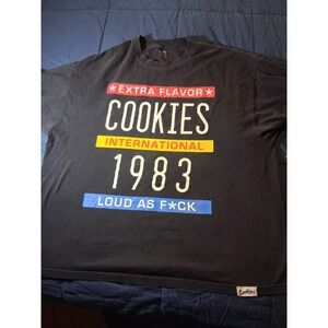 Cookies Brand Black Men's T Shirt Size 3XL Short Sleeve Mary‎ Jane Gas